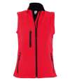 46801 Ladies Rallye SOL'S Ladies Rallye Soft Shell Bodywarmer Red colour image